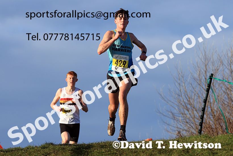 Mens under-17s 2024 NECAA Cross Country Champs., Temple Park, South Shields. Photo: David T. Hewitson/Sports for All Pics